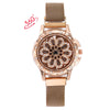 360 Degree Rotation Women Mesh Magnet Buckle Starry Sky Watch Luxury Fashion Ladies Geometric Quartz Watch Relogio Feminino