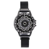360 Degree Rotation Women Mesh Magnet Buckle Starry Sky Watch Luxury Fashion Ladies Geometric Quartz Watch Relogio Feminino