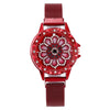 360 Degree Rotation Women Mesh Magnet Buckle Starry Sky Watch Luxury Fashion Ladies Geometric Quartz Watch Relogio Feminino