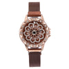 360 Degree Rotation Women Mesh Magnet Buckle Starry Sky Watch Luxury Fashion Ladies Geometric Quartz Watch Relogio Feminino