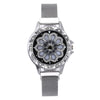 360 Degree Rotation Women Mesh Magnet Buckle Starry Sky Watch Luxury Fashion Ladies Geometric Quartz Watch Relogio Feminino