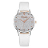 Top Brand High Quality Fashion Womens Ladies Simple Watches Geneva Faux Leather Analog Quartz Wrist Watch clock saat Gift