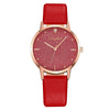 Top Brand High Quality Fashion Womens Ladies Simple Watches Geneva Faux Leather Analog Quartz Wrist Watch clock saat Gift