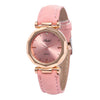 Top Brand High Quality Fashion Womens Ladies Simple Watches Geneva Faux Leather Analog Quartz Wrist Watch clock saat Gift