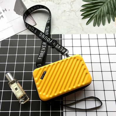 Luxury Hand Bags for Women 2019 New Suitcase Shape Totes Fashion Mini Luggage Bag Women Famous Brand Clutch Bag Mini Box Bag