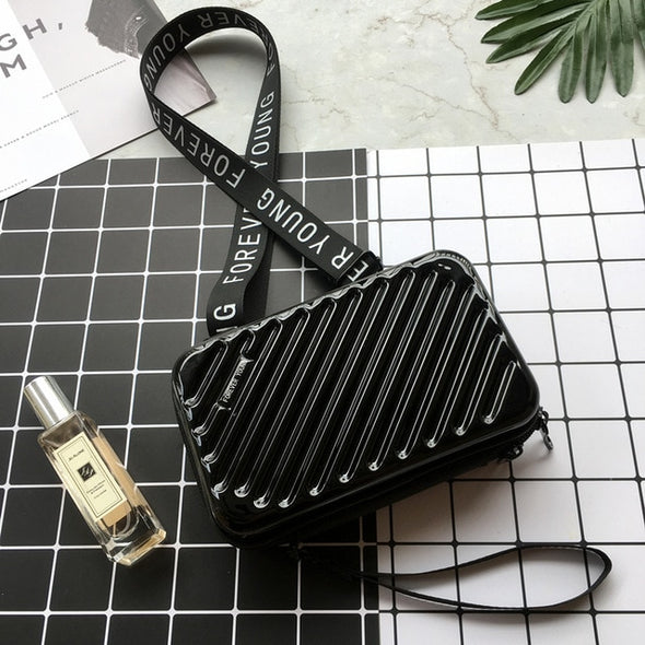 Luxury Hand Bags for Women 2019 New Suitcase Shape Totes Fashion Mini Luggage Bag Women Famous Brand Clutch Bag Mini Box Bag