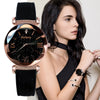 Gogoey relógios femininos 2019 senhoras de luxo relógio céu estrelado relógios para a moda feminina bayan kol saati diamante reloj mujer 2019
