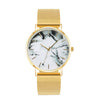 Mode or Rose maille bande créative marbre femme montre-bracelet de luxe femmes montres à Quartz cadeaux Relogio Feminino livraison directe