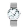 Mode or Rose maille bande créative marbre femme montre-bracelet de luxe femmes montres à Quartz cadeaux Relogio Feminino livraison directe