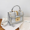 Bolsas de luxo bolsas femininas designer rebite crossbody sacos para as mulheres 2019 moda pequena bolsa mensageiro ombro senhoras saco mão vermelho