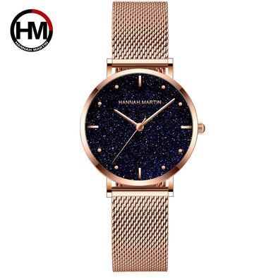 Femmes montres haut de gamme marque de luxe japon mouvement à Quartz en acier inoxydable argent cadran blanc étanche montres relogio feminino