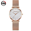 Femmes montres haut de gamme marque de luxe japon mouvement à Quartz en acier inoxydable argent cadran blanc étanche montres relogio feminino